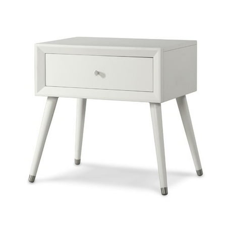 Mainstays 1 Drawer Bedroom Nightstand Medium Brown Brickseek