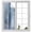 Blue, variant on Sage Green Privacy Window Film,Decorative Frosted Glass Window Film,Retro Oil Painting Modern Abstract Art Aesthetics Reusable Peel Stick Static Cling for Home Bathroom Office Glass Door 17.7"x39.3"