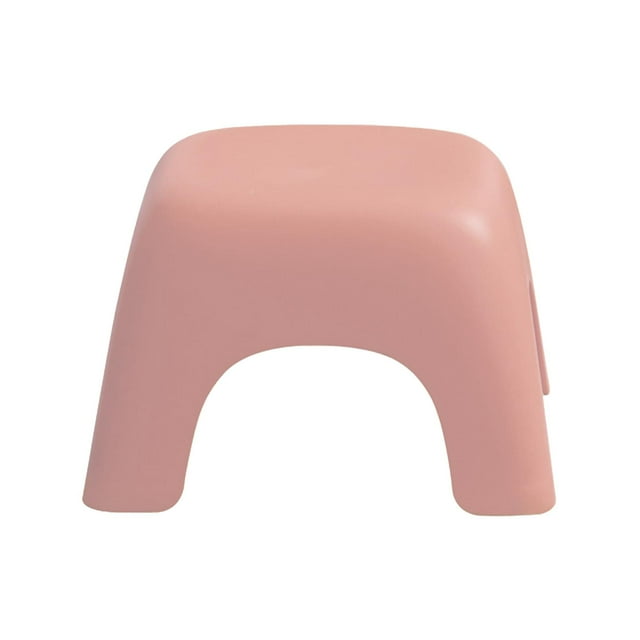 veasfak Portable Children Stool Decorative Thickened Solid for Kitchen Boys Pink