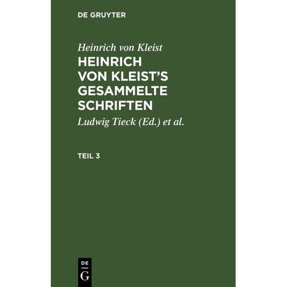 Heinrich von Kleist's gesammelte Schriften, (Hardcover)
