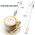 thumbnail image 2 of 6 Pcs Cat Spoon Coffee Tea Spoon Set,stainless Steel Hanging Cup Teaspoons, 2 of 5