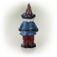 thumbnail image 4 of Alpine Corporation 6" x 5" x 12" Patriotic Gnome Bird Feeder Statue, Red/Blue, 4 of 13