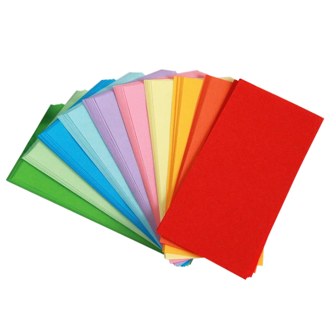 200 Sheets 7x14cm Double Sided Folding Paper Origami Sheets - Walmart