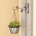 thumbnail image 4 of Gancho para maceta colgante de pared de acero cuadrado grueso, soporte para flores, cesta colgante para balcón, soporte para maceta, práctico soporte para flores, 4 of 4