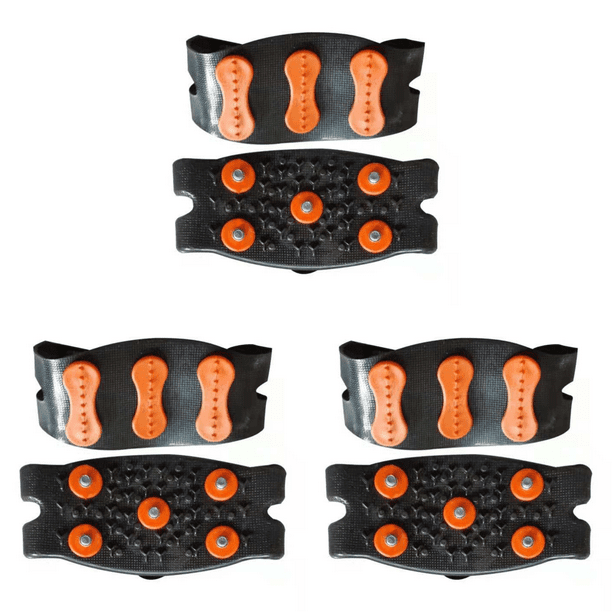 DQrwqpou Clavos Escalada 5 Pernos Antideslizantes Unisex Con Cadena para Exteriores para Zapatos (negro Naranja)