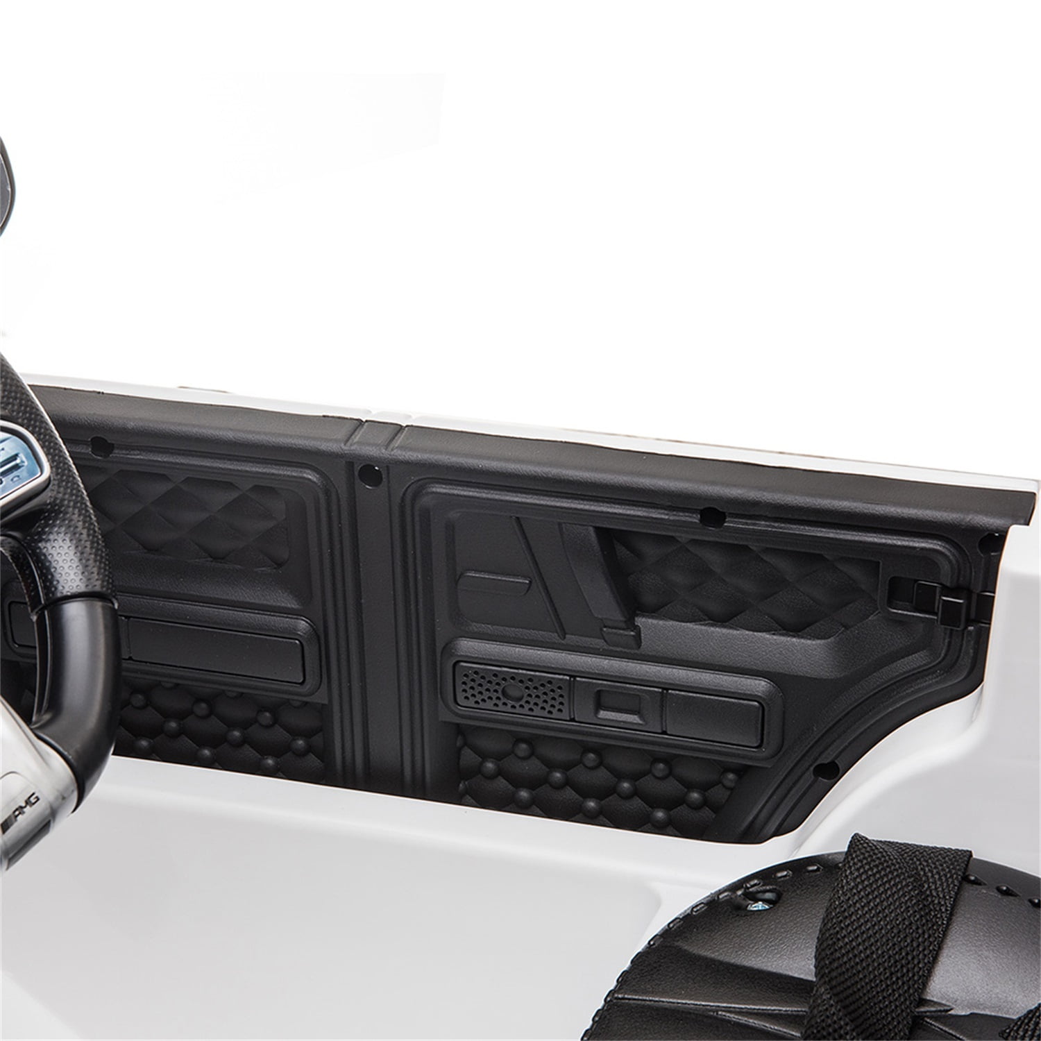 CIPACHO Licensed Benz GT AMG G63 12V Ride On Jeep with Remote Control, Electric Car for Kids 3-6 Years, 3 Speeds, White CIPACHO Licensed Benz GT AMG G63 12V Ride On Jeep with Remote Control, Electric Car for Kids 3-6 Years, 3 Speeds, White