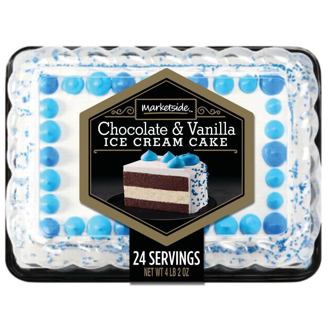 Marketside Chocolate Vanilla Ice Cream Cake 2 Oz Walmart Com Walmart Com