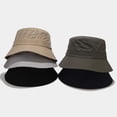 thumbnail image 2 of SikaFu Summer Acrylic Solid Bucket Hat Breathable Outdoor Fisherman Travel Sun Cap For Men And Women 23, 2 of 6