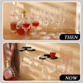 thumbnail image 3 of Wenqik Soporte de Metal Montado en Pared para Copas de Vino, Negro, 17 cm, 3 of 6