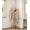 Natural wood color, variant on Puedo Free Standing Coat Rack with Storage Shelves, Modern Wood Hall Tree Organizer for Entryway，Walnut color