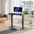 thumbnail image 7 of Electric Standing Desk Adjustable Height, 48 x 24 Inch Computer Desk with Headphone Hook, Memory Preset Gaming Desk, Dual-Motor, Easy Assemble for Home, Office, Black, 7 of 7