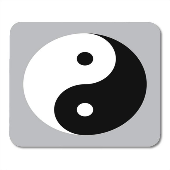 JSDART Ying Yin Yang Symbol Without Border Around The Edge Mousepad Mouse Pad Mouse Mat 9x10 inch