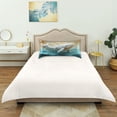 thumbnail image 6 of Dailycode Satin Pillow Case King Silk Pillow Cover for Hair and Skin Envelope Closure Papier Mache Ivory Whale 20"x40", 6 of 9