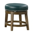 thumbnail image 2 of OakvillePark Muny Round Swivel Dining Height Stool (Set of 2), Green, 2 of 4