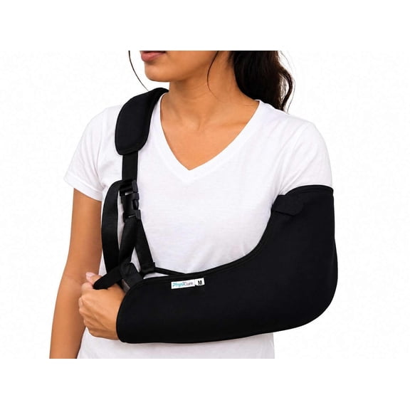 Arm Sling Shoulder Immobilizer for Men & Women | Adjustable Medical Support Brace for Broken Arm, Rotator Cuff, Elbow Injury (S)