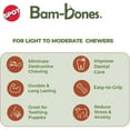 thumbnail image 4 of SPOT Bam-Bones Wishbone Bamboo Fiber Dog Wishbone Chew Toy, Chicken Flavor Dental Chews for Adult Dogs & Teething Puppies Under 50lbs, 4 of 12