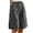 Dark Gray, variant on MORTTIC Women's Casual Loose-Fit High Waist Shorts Elastic Waistband with Pockets, Comfortable Summer Shorts