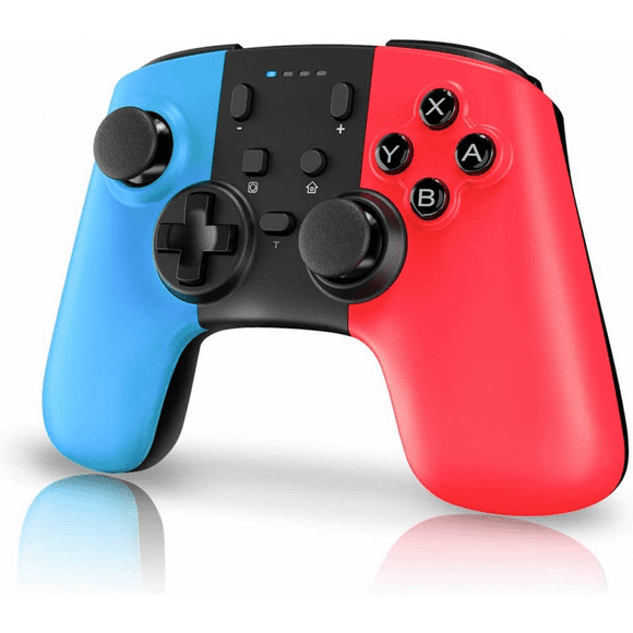 Hongkaii Wireless Controller for Nintendo Switch, Remote Pro Controller for Nintendo Switch Console, Game Controller Supports Gyro Axis, Thrbo and Dual Vibration (Red&Blue) DZ#422-2491