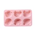 thumbnail image 2 of 6 Cartoon Animal Silicone Cake Mold Pig, Monkey, Frog Handm, 2 of 5
