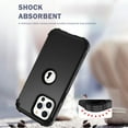thumbnail image 5 of Dteck Case for Apple iPhone 13 Pro 6.1-inch,Shockproof Rubber Case 3-Layer Protection Armor Hybrid Hard Phone Back Cover for iPhone 13 Pro,Black, 5 of 6