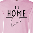 thumbnail image 4 of Inktastic It's Home Maine State Outline Long Sleeve T-Shirt, 4 of 5
