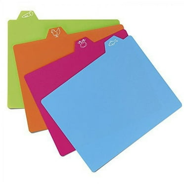 Cuisinart 4 Piece Cutting Mats with Stand, Multicolor
