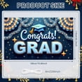 thumbnail image 2 of Pink Theme Graduation Banner Graduation Cap Grad Backdrop Colorful Balloons Congrats Lettering Graduation Background for Graduation Party College Graduation Photo Shoot, 2 of 9