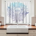 thumbnail image 2 of Ambesonne Boho Kitchen Curtains, Dreams Come True Message Motif, 55"x45", Blue Violet Turquoise, 2 of 3