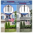 thumbnail image 4 of FIASON 1 Pack 9 FT Black Flag Pole,Stainless Steel Tangle Free Heavy Duty with 5 Pronges Base for Outside House Ground,Commercial Flagpole Kit or Garden Flag Pole Holder,Without Flag, 4 of 9