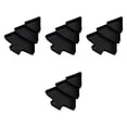 thumbnail image 1 of Bandejas para servir divididas de 4 piezas, contenedor para bocadillos, adorno navideño, bandejas multifuncionales para servir frutos secos y dulces negro, 1 of 8