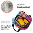 thumbnail image 6 of Lsque Mario Print Insulated Lunch Bag with Thick Aluminum Foil Lunch Tote Bag with Front Pocket for Men and Women, Ideal for Work, School, Picnics, and Travel, 6 of 8