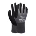 thumbnail image 2 of 3 pares de guantes de trabajo impregnados con nitrilo, guantes de seguridad para almacen de mantenimiento de jardineria, Negro Gris, S esquí esquí Gafas de esquí, 2 of 5