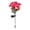 🔥 Hot Pink_New#1851, variant on LED Solar Rose Flower Lights Outdoor Stake | 7 Head Waterproof Plastic Garden Pathway Decor | Auto On Off | Multicolor Options | 24.8in Height | Yard Patio Landscaping