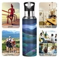 thumbnail image 5 of Full Moon over Mountains 600ml Double Walled Stainless Steel LeakProof Sports Bottle Thermo 8h, 5 of 9