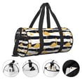 thumbnail image 5 of KLL Gold Flamingo Duffle Bag For Men Women Sport Gym Fitness Tote Travel Training Workout Basketball Football Weekender, 5 of 8