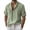 Green, variant on Men's Short Sleeve Linen Shirts Casual V Neck Henley Tops Summer Beach Vacation Shirts,S,Army Green