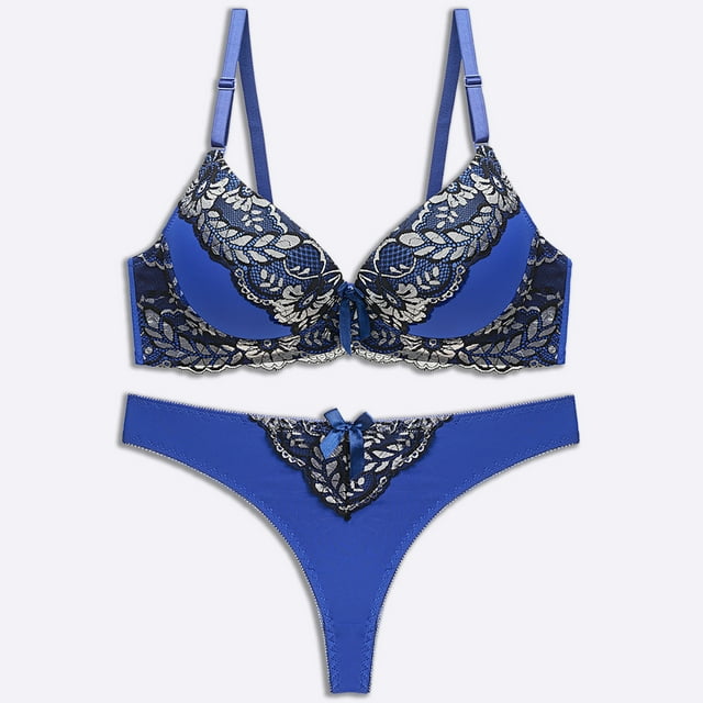 LSLJS Fashion Women with Steel Rings Print Sexy Lace Underwear Ladies Lntimates Set Lingerie Sets, Lingerie Sets
