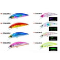 thumbnail image 3 of 50mm 6g Tackle Useful Crankbaits Fish Hooks Long Casting Lure Minnow Lures SinKing Minnow Baits COLOR H, 3 of 8