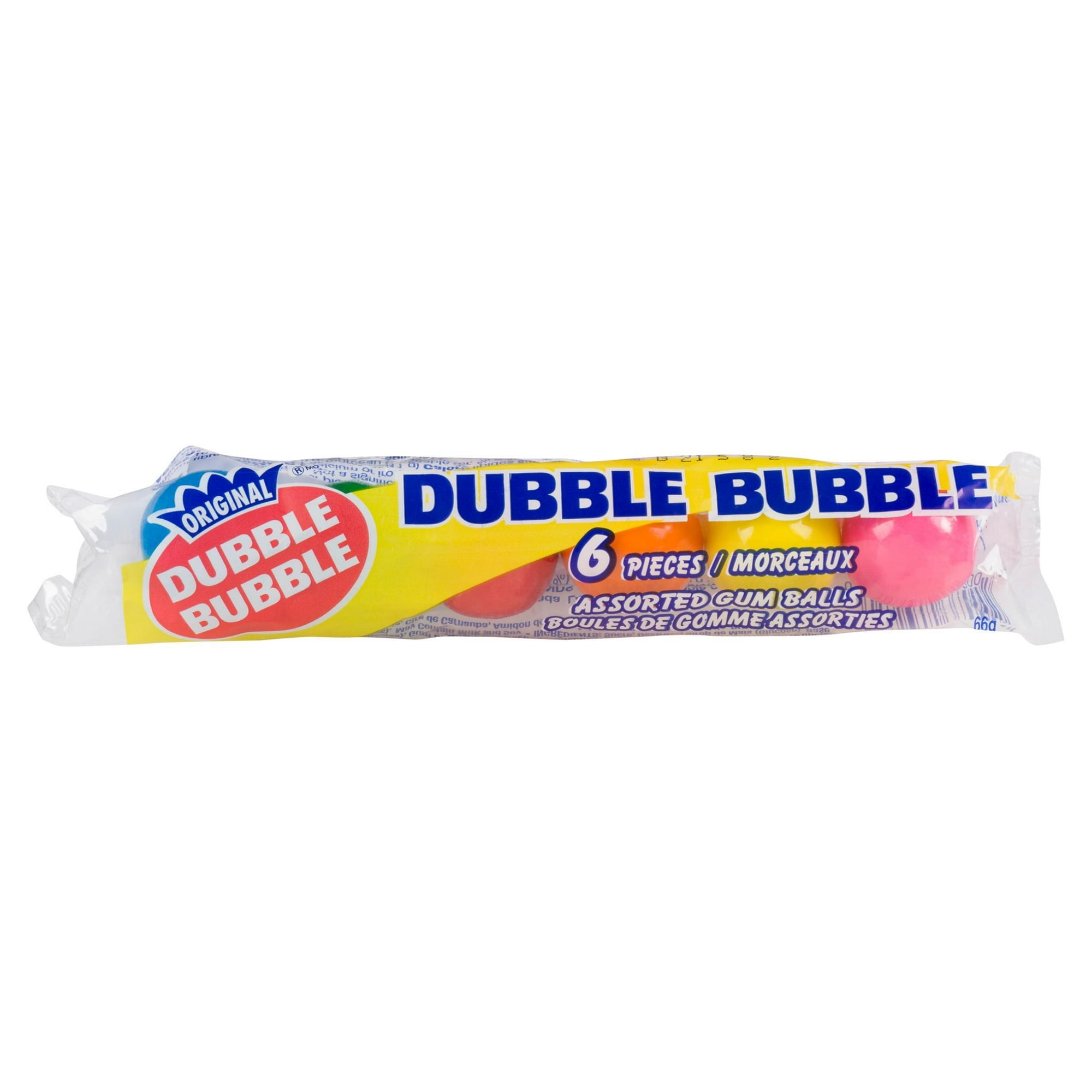 Dubble Bubble Original Assorted Gum Balls, 66 g