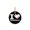Heart, variant on 1 Pack - Black Belt In Baseball Fanatic's Ceramic Christmas Ornament - 2.85 Inch Round