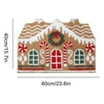 thumbnail image 3 of 15.7"x23.6" Gingerbread House Bathroom Mat Christmas Area Rug Non Slip Cute Gingerbread Bathroom Decoration Plush Microfiber Doormat Christmas Decor for Home Bedroom Shower Floor Living Room(Classic), 3 of 7