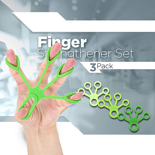 ZZwxWA Holiday Saving Finger Stretcher,Strength Trainer for Grip, Guitar Finger, Forearm Exercise