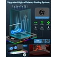 thumbnail image 5 of Upgrade Cooling Fan & Dual Charging Stand for Xbox Series X Console &Controller,Cooler Charger Station System for Series X with 15 RGB Lights,2 x 1400mAh Rechargeable Battery,Disc Accessories Storage, 5 of 9