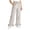Gray, variant on Loopsun Kids 5-15Years Summer Plaid Ruffle Full Length Pants Elastic Waist Comfortable with Pocket