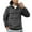 Grey, variant on LUOGENLI Mens Hoodies Black and Blue Men's Autumn and Winter Hooded Youth Hoodie Men's Tooling Solid Color Casual Hoodie Coat Hoodies for Men Zip up Navy Blue Khaki Size L