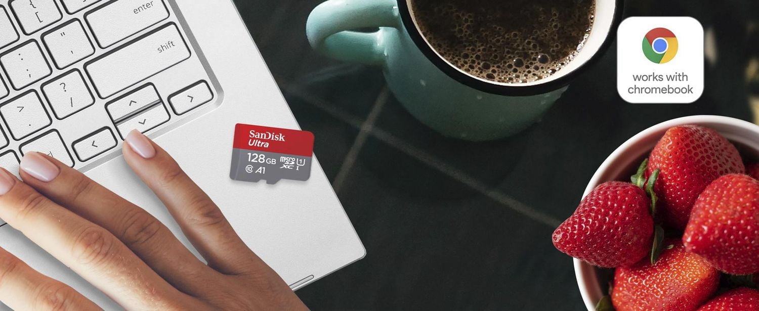 SanDisk Ultra® microSDXC™ UHS-I card, 128GB* for Chromebook™