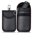 thumbnail image 2 of Soumake Faraday Bag Car Key Storage Organizer Wear Resistant Signal-Blocking Anti-theft Portable Car Key Case Faraday Pouch, 2 of 8
