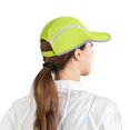 thumbnail image 3 of Minzimin Foldable Mesh Sports Cap with Reflective Stripe Breathable Sun Runner Cap, 3 of 8