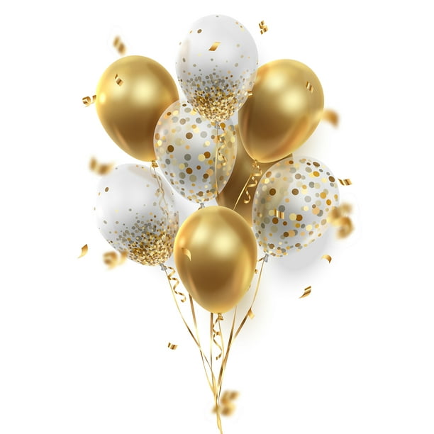 50g Confettis Métallique Feuille Rond Diffuser Confettis pour Ballon  Mariage Anniversaire Fête Décorations doré 