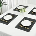 thumbnail image 7 of Unique Bargains Set of 6 Placemats for Kitchen Table Decor Black, 7 of 7